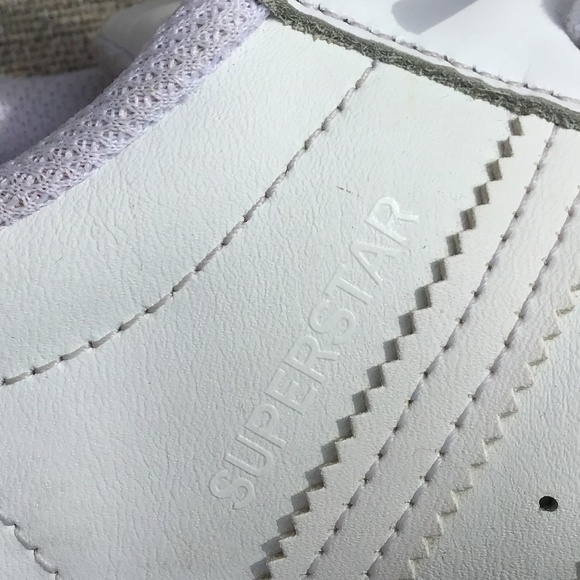 Adidas White Superstar Shoes - Picture 7 of 10